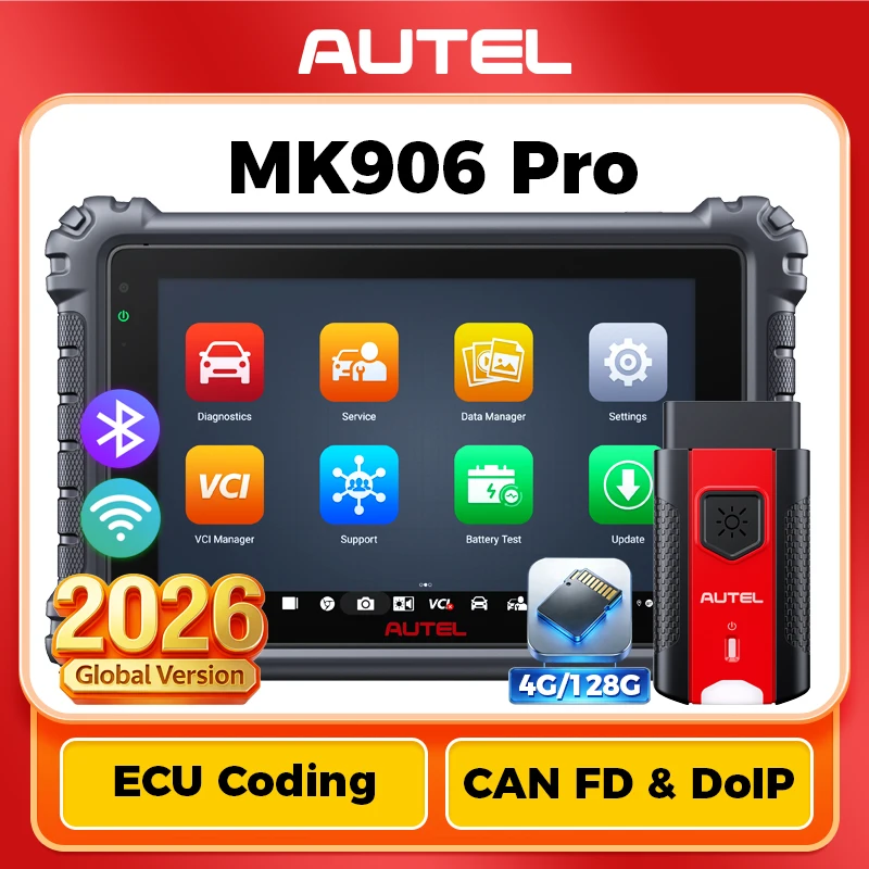 �y�Z�[�����zAutel-maxicom mk906 pro�f�f�X�L���i�[,���x��ecu�R�[�f�B���O�c�[��,obd2,pk maxisys,mk906bt,ms906
