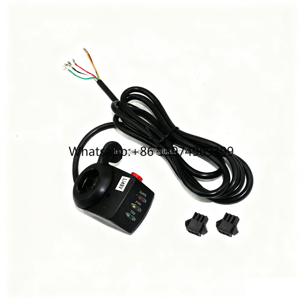 24V/36V/48V Ebike Throttle Wuxing Thumb Throttle With Power Indicator Accessories Speed Accelerator