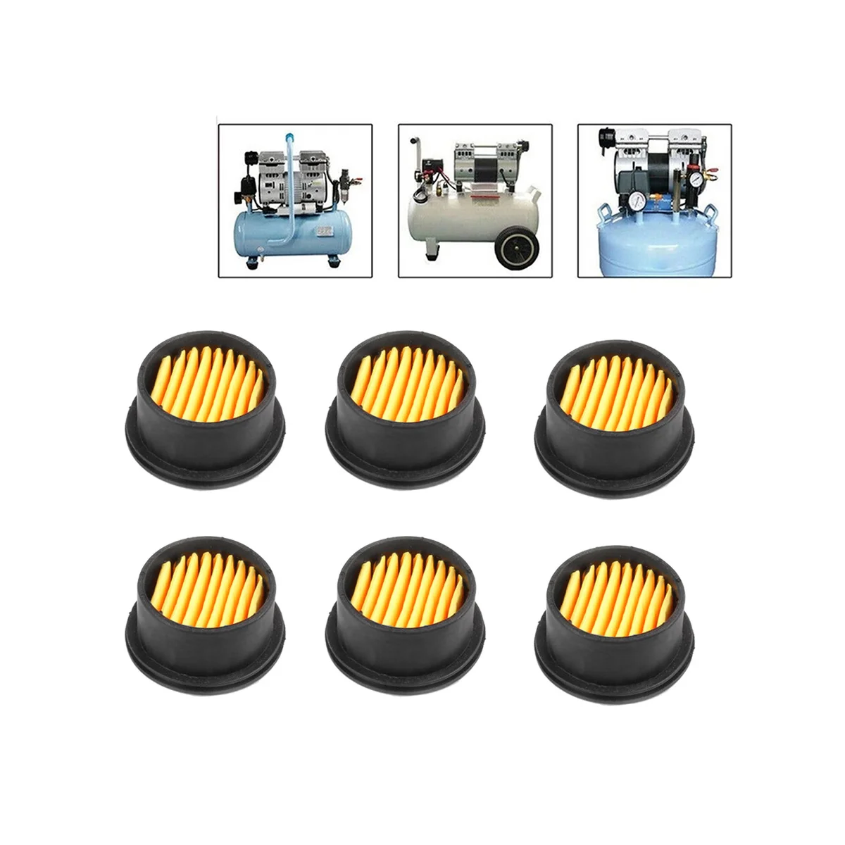 10Pcs Air Compressor Mute Muffler Filter Vacuum Cleaner Pump for Air Compressor Muffler