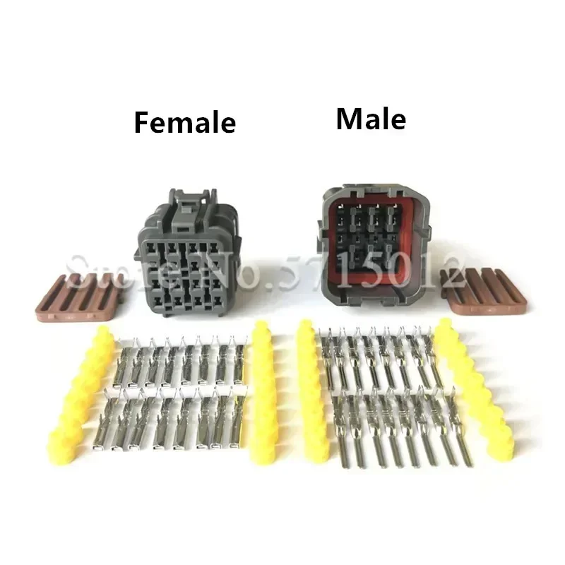 16 Hole KET 7123-7564-30 7222-7564-40 Female Male Automotive Connector Auto Wiring Harness Socket For Car Radar