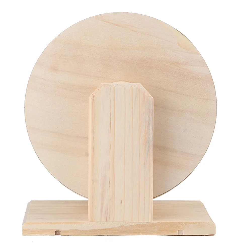 Hamster House Wooden Hamster Hamster Small Pets Wooden House Funny Wheel Running Rest Playing Exercise Hamster