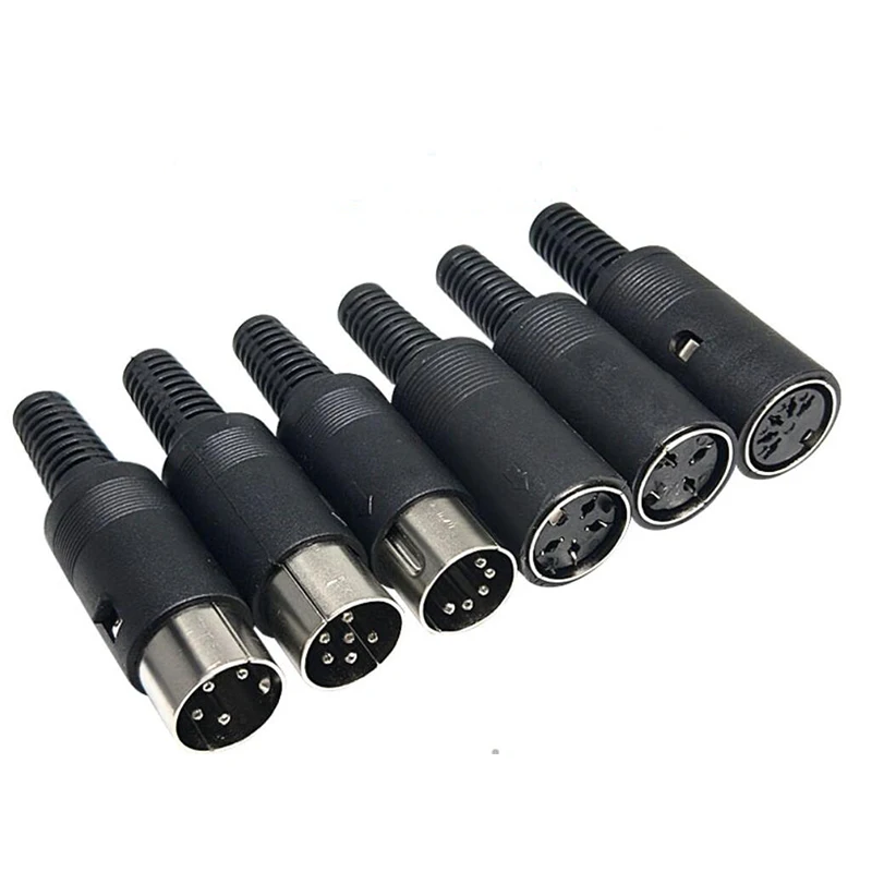 10pcs DIN Male Female 3PIN 4PIN 5PIN 6PIN 7PIN 8PIN Plug Jack Audio AV Connector Adapter Terminal New