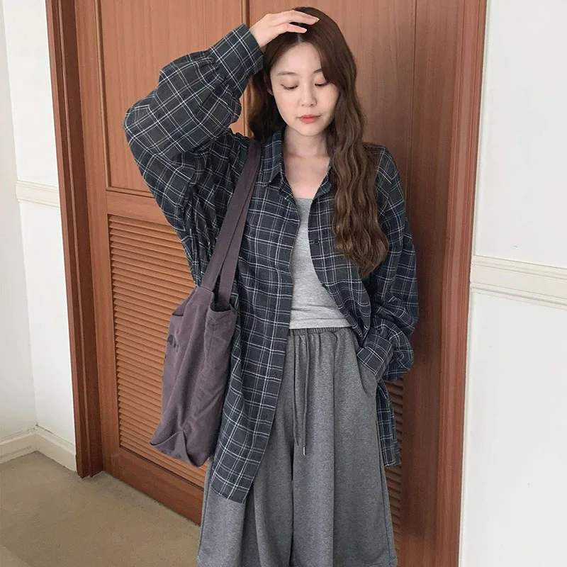 2025 frühen Herbst Koreanische Klassische Lose Medium Lange Ärmel Dünne Sonnencreme Hemd Mantel für Frauen Süße Shirts Frauen Shirt Tops