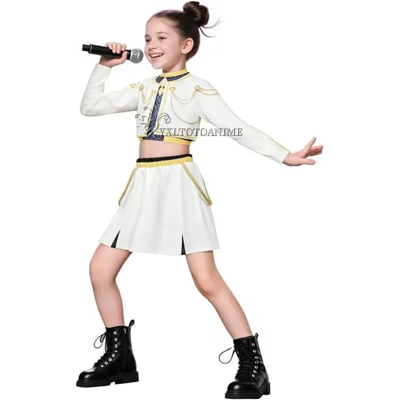 Cy2025 애니메이션 케이팝 데몬 헌터 코스프레 의상 루미 조이 미라 코스프레 소녀 스타일 어린이 무대 공연 의상 할로윈