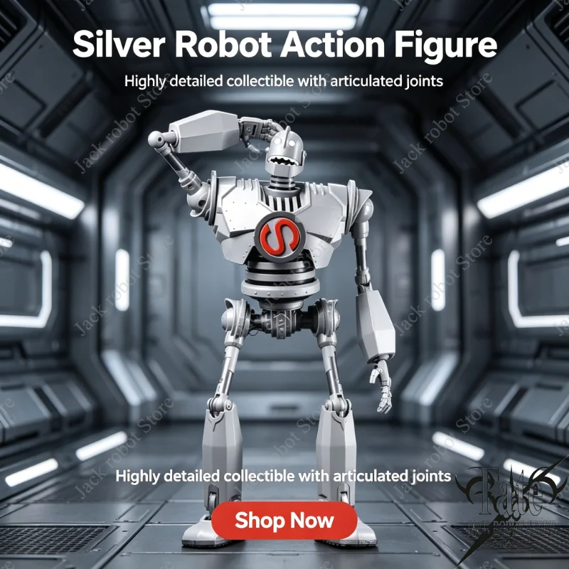 

【In Stock】Steel Giant Alloy Super Movable Robot 30cm Height Action Figure Model Toy