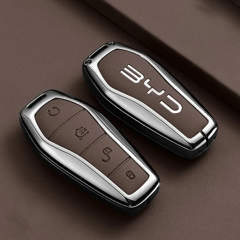 Autoschlüsselhülle für BYD Song Plus Pro GM-I 2022 2025 2026 Schlüsselanhänger Fernbedienung Schutzhülle Tasche Gehäuse Ringhalter – Detail 7