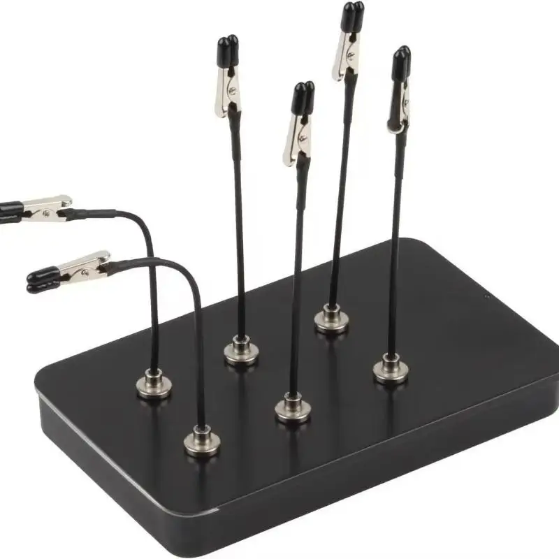 【*】4PCS Model Painting Alligator Clip Sticks With Rubber Tips, Metal Wire Clips For Hobby Models,DIY Spray/Clamp Photos