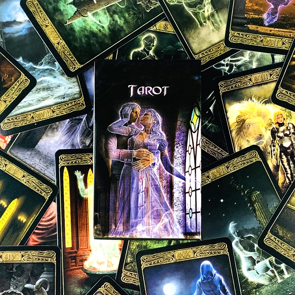 Ghost Tarot Cards A 78 Deck English Visions Divination Edition Deck Borad Playing Games,Travel, Meditation & Spiritual Practices