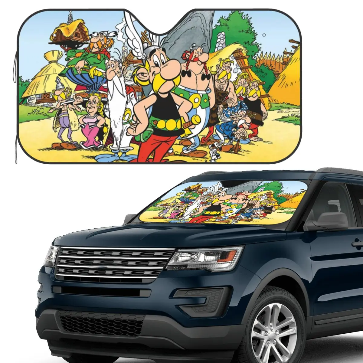 

Астерікс и Обеликс Dogmatix солнцезащитный козырек на лобовое стекло автомобиля переднее лобовое стекло окно солнцезащитный козырек аксессуары чехлы