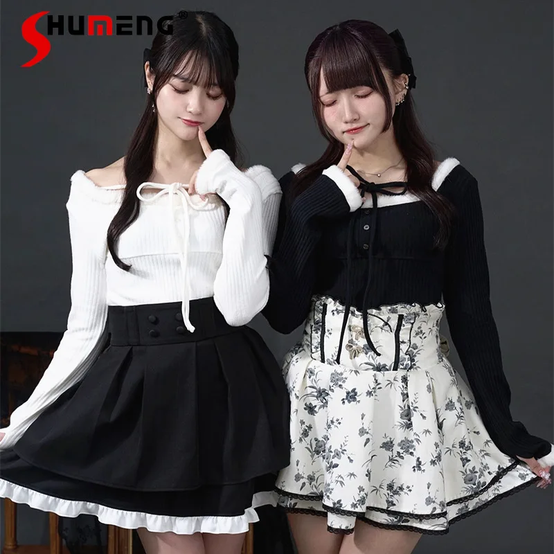 

Осенне-зимние милые свитера, японский женский облегающий элегантный изысканный вязаный пуловер, повседневный базовый повседневный свитер для девочек