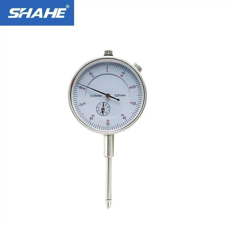 SHAHE 0.01mm 0-25 mm Metric Dial Indicator With Back Lug Dial Gauge 0-25 mm Dial Gauge Indicator Measuring Tools