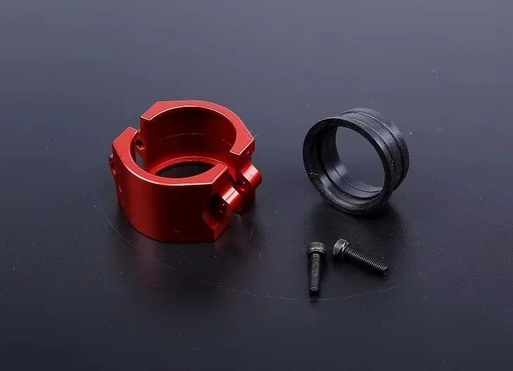 CNC precisiebewerking alle metalen uitlaatpijpklem voor SS resonantiebuis past ROVAN ROFUN KM HPI BAJA 5B 5T 5SC