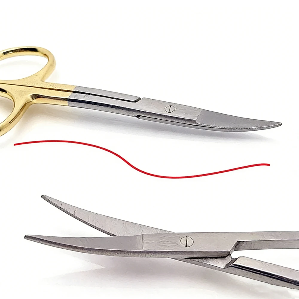 

High Precision Stainless Steel S Type Dental Surgical Scissors for Ophthalmic Medical Dissection and Fine Tissue Cutting