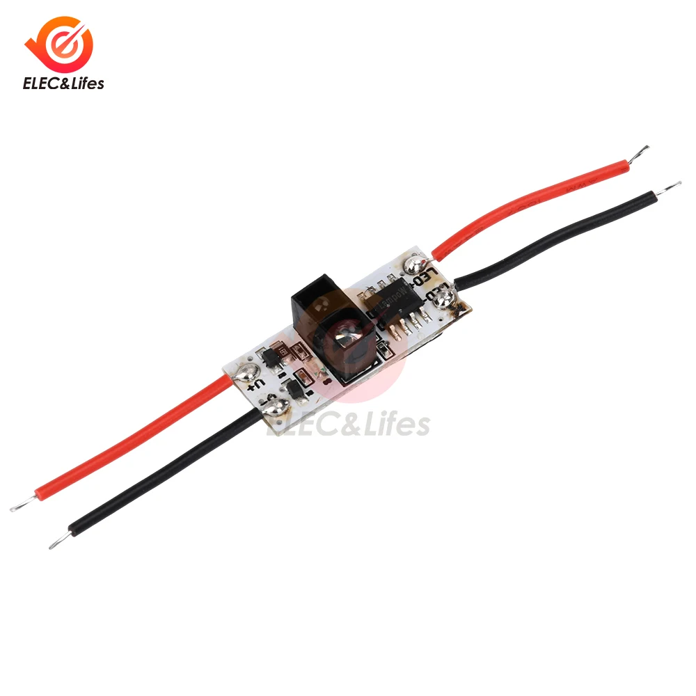 LP-5020 DC3-12V 12VIR وحدة استشعار الأشعة تحت الحمراء LED مصباح مع غلاف من الألومنيوم المدمج في مفتاح الاستشعار بالأشعة تحت الحمراء ومفتاح المسح اليدوي