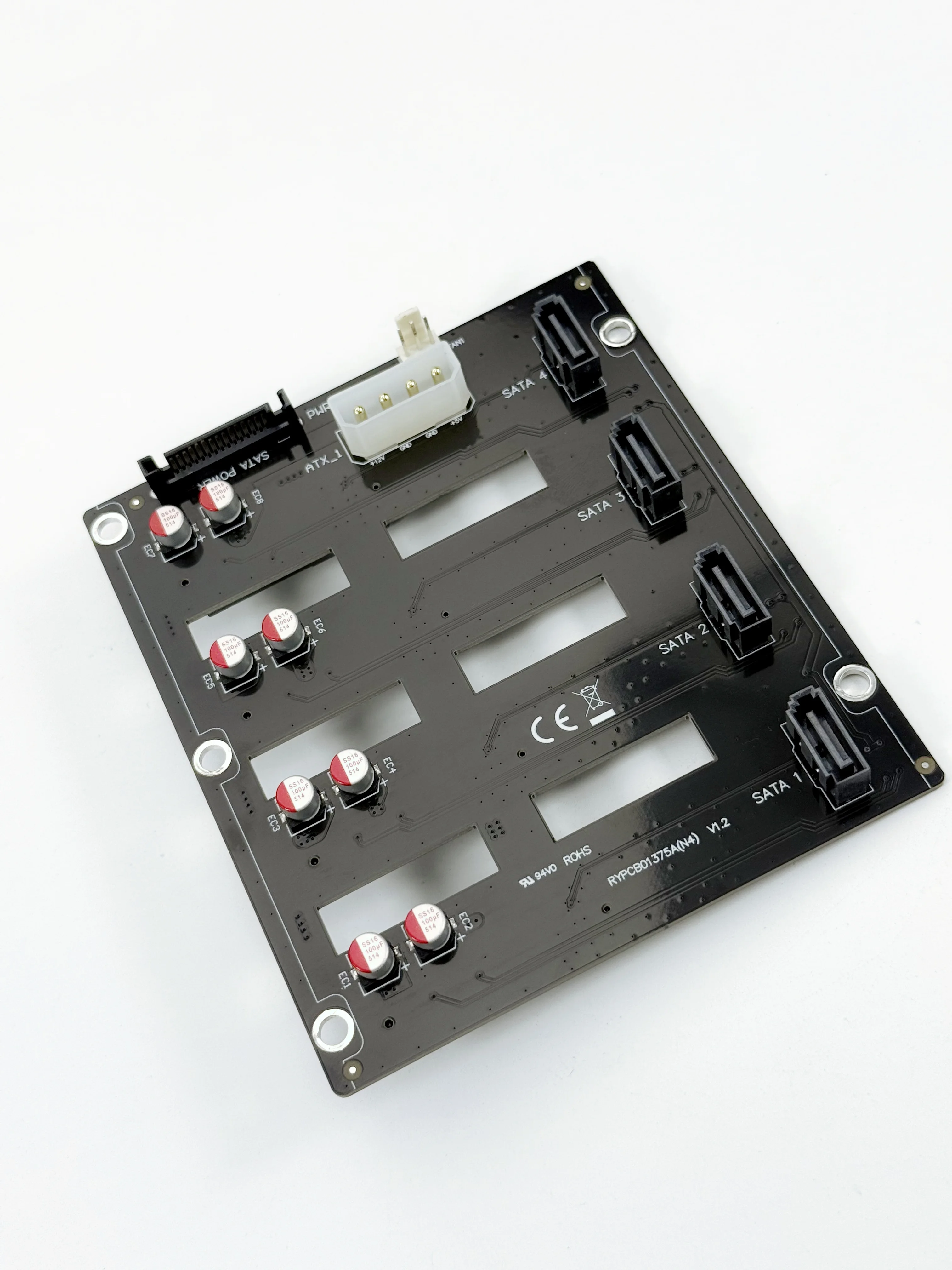 Scheda di espansione SATA ad alta velocità Backplane N4 NAS Accessori per telaio Connettori SATA 4 Schede di interfaccia per disco rigido Circuito