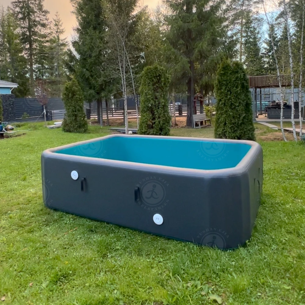 Heavy-Duty Drop Stitch Inflatable Pools UV-Resistant Custom Large Size Portable Piscinas Outdoor Swimming Pool for Adults/Kids