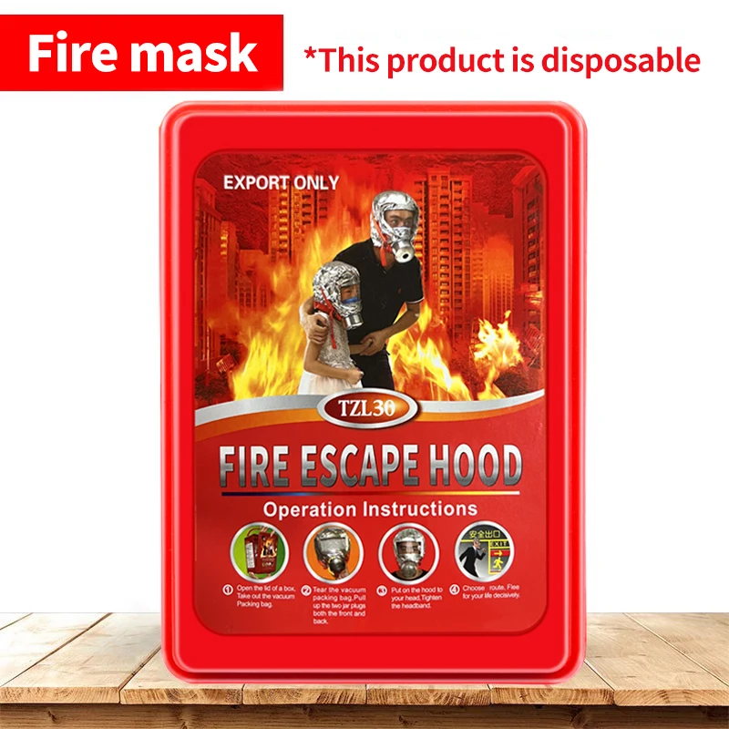 Fire Masks, Anti-Virus, Anti-Smoke, Fire Escape Masks, Hotel Guesthouses, Household Fire Filtering Self-Rescue Respirators