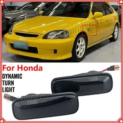 NEW 2PCS Smoked Lens LED Side Marker Car Light For Honda Civic 1995 1996 1997 1998 1999 2000 Auto Reflector Turn Signal Lights