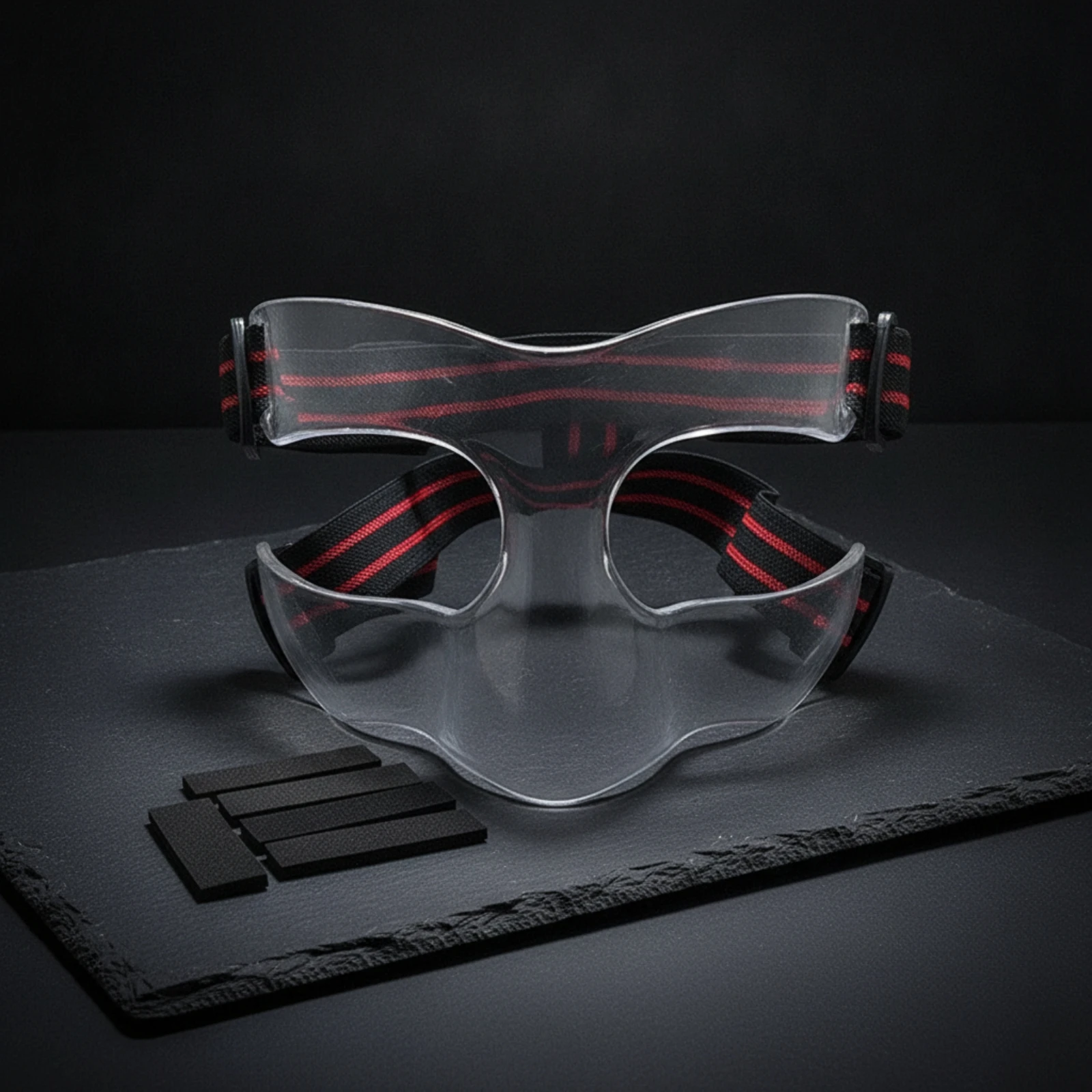 Face Guard with Foam Padding High-Impact Face Mask with Foam Pads Sports Nose Guard Padded Gear Shatterproof
