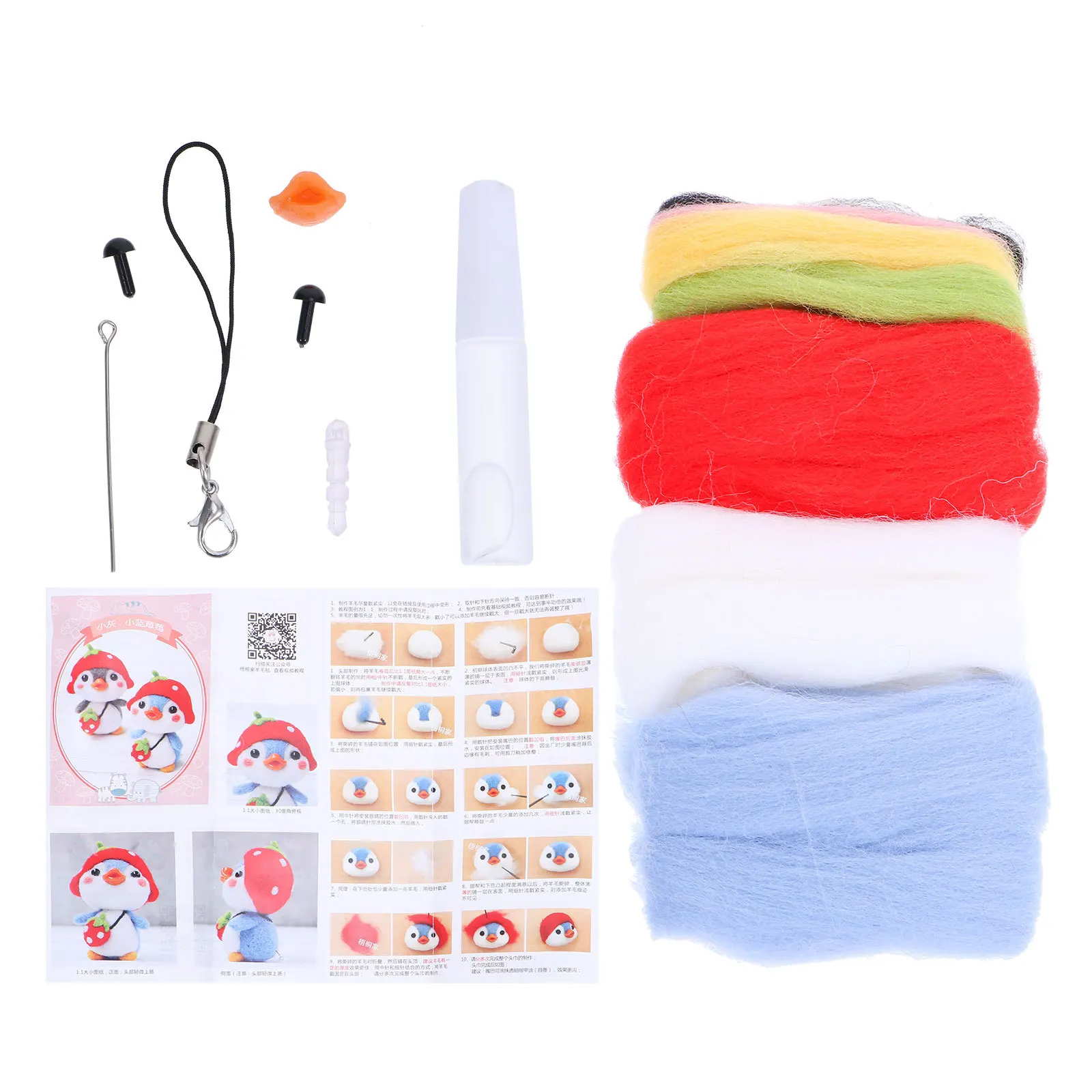1 مجموعة 1 مجموعة إبرة كيت الصوف ورأى إبرة عدة لوازم الحرف لوازم الحرفية Diy بها بنفسك التلبيد الفن زخرفة صغيرة لتقوم بها بنفسك التلبيد الفن #4