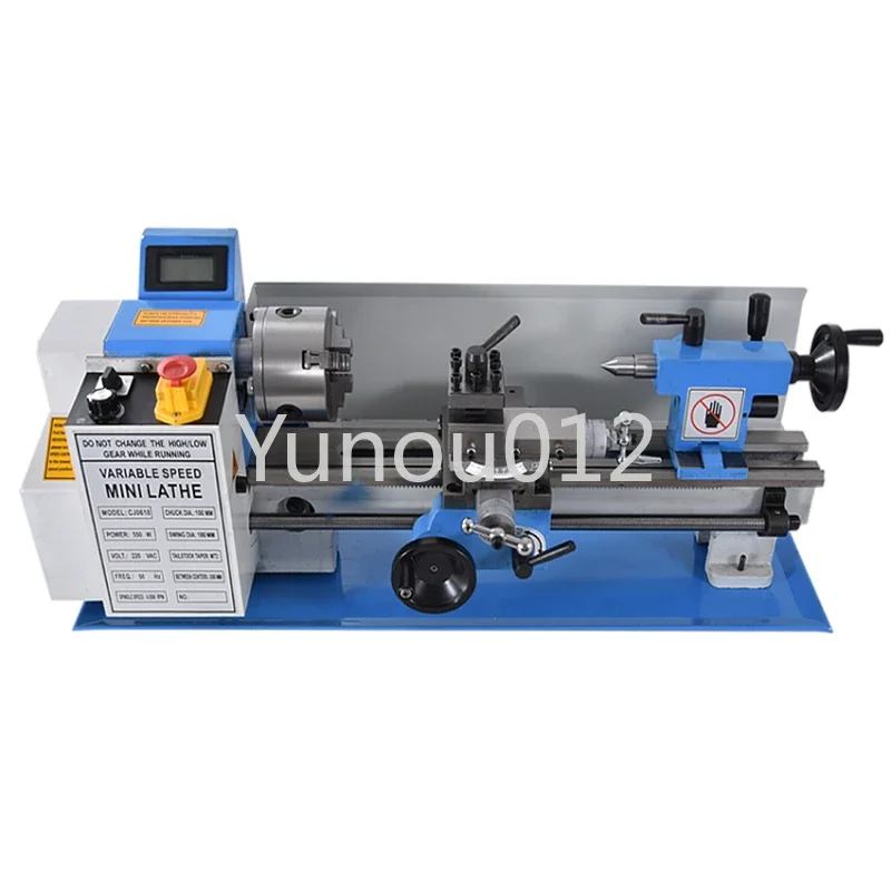 New 0618 110V/220V Mini Lathe Machine Benchtop Metal  Tool Household DIY Small Stainless Steel  Processing