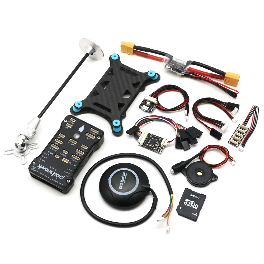 S500 500mm Multi-Rotor Frame PCB Pixhawk PX4 PIX 2.4.8 32Bit Flight Controller M8N GPS Flysky FS I6 2212 920kv Motor 1045 Pros