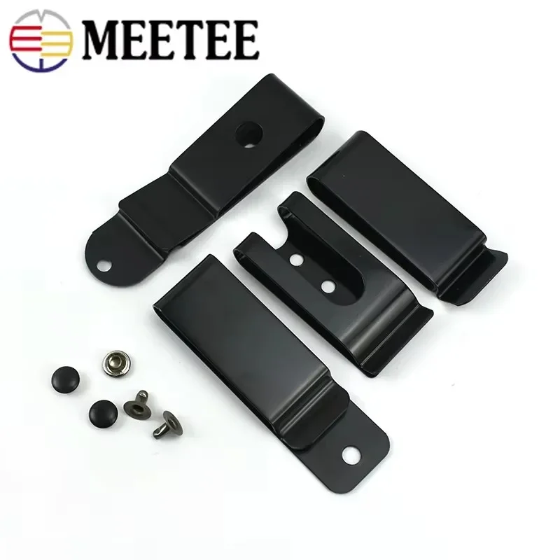 10/20/50Pcs Metal Belt Clip Buckles Wallet Hook Holster Clips Key Pocket Loop Man Waistband Clasp DIY Craft Hardware Accessories