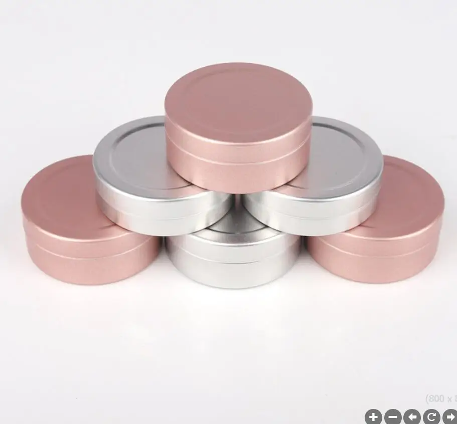 

20g aluminum jar pot tin cosmetic eye shadow container power case cream jar gel essence art nail Cosmetic Packaging