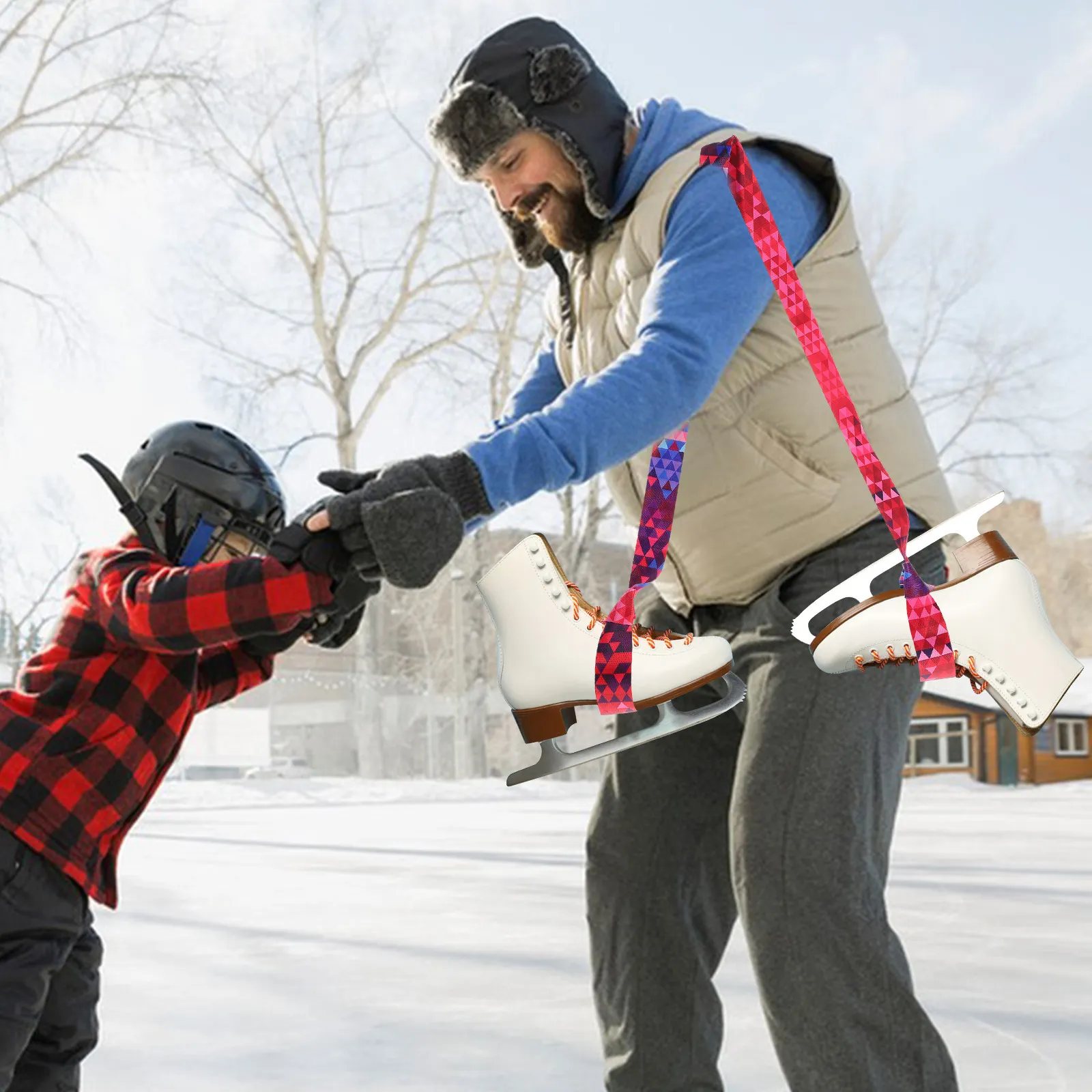 

Ice Skates Strap Adjustable Heavy Duty Ski Boots Carrier for Outdoor Ice Skating Hockey Travel Portable Carrying Strap