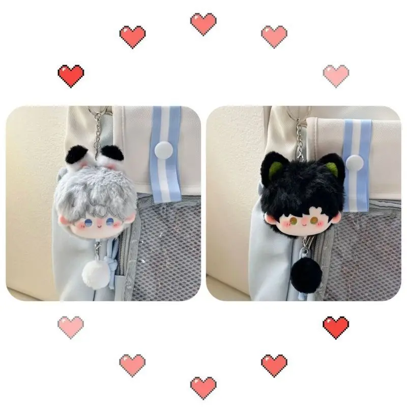 Game Anime Love and Deepspace Xavier Zayne Rafayel Sylus Cosplay Cute Plush Cotton Bag Pendant Keychain Halloween Gifts