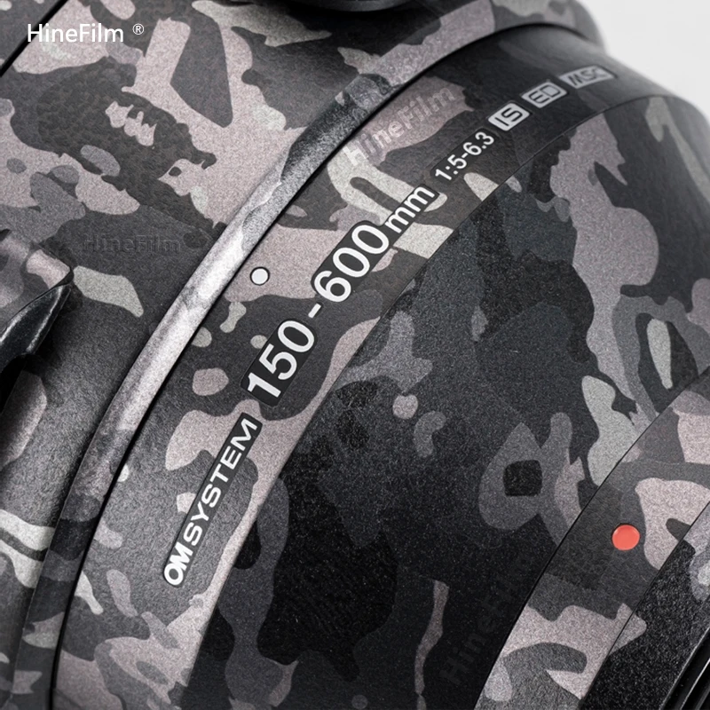 Hinefilm-calcomanía de lente para Olympus, 150-600mm, IS F5-6.3, 150-600, pegatinas de lente 150600, envoltura para Olympus 150-600f5.0-6.3