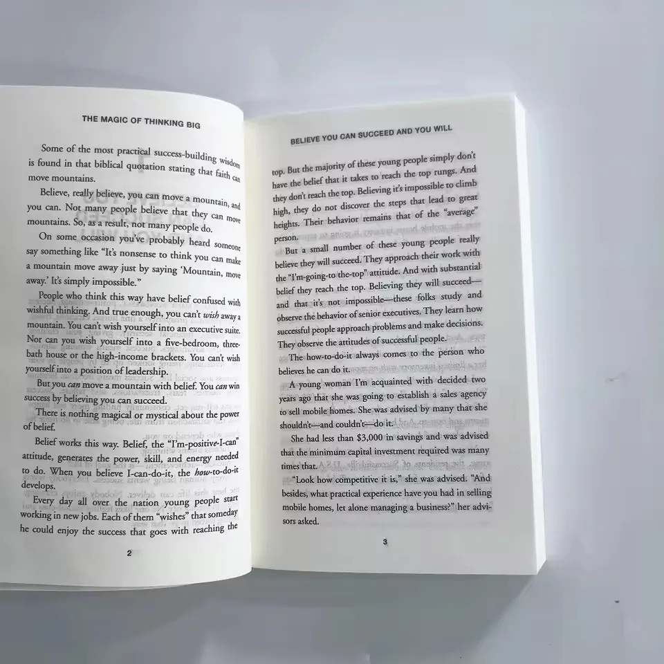 The Magic Of Thinking Big The True Secret Of Success English Book Paperback