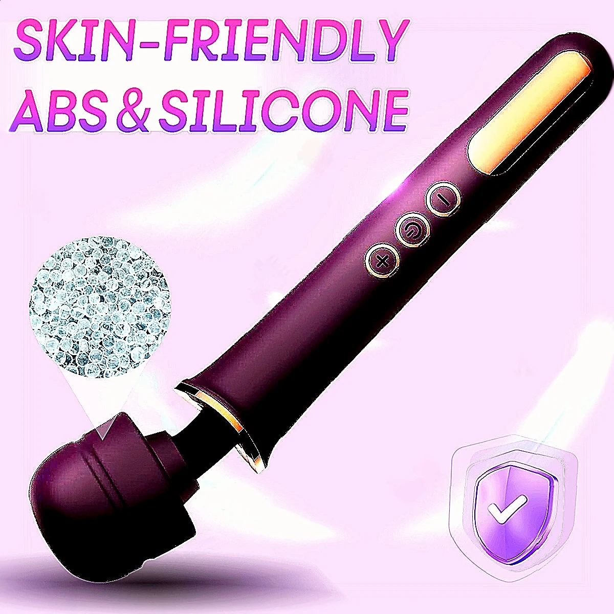 مدلك شخصي 10 سرعات قوية كبيرة هزاز تحفيز البظر للنساء AV عصا 10 سرعة هزاز المداعبة الجنس لعب #5