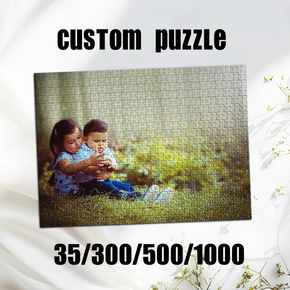 35/300/500/1000pcs Personalized Custom Photo Selfie Puzzle D