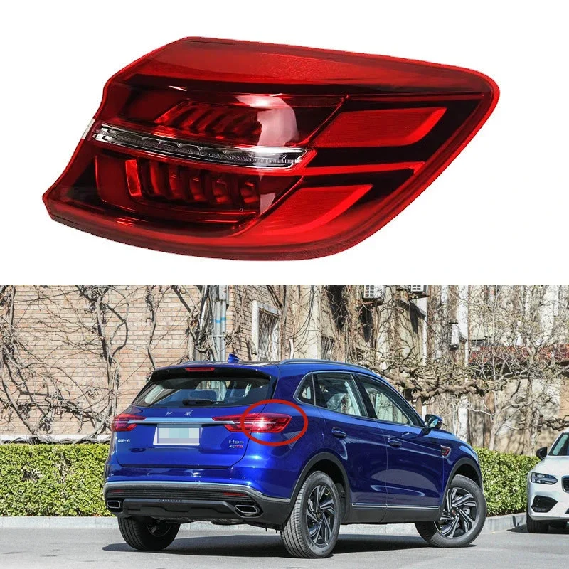 For FAW Hongqi HS5 2019-2022 Car Accessories LED Rear Outside Tail Light Assembly Stop Lights Parking Lamp Turn signal Rear lamp