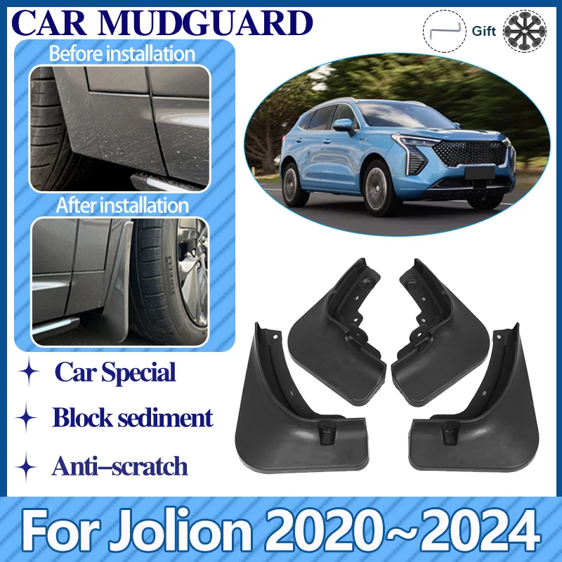 

Car Mud Flaps For Haval Jolion 2020 2021 2022 2023 2024 Mudflaps Splash Guards Front Rear Fender Mudguards Auto Accessories Flap