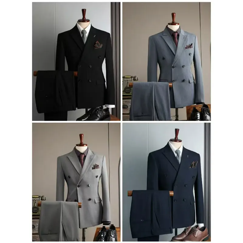 #9962-3 # drop shipping high-quality fashionable men's three piece banquet casual professional suit set