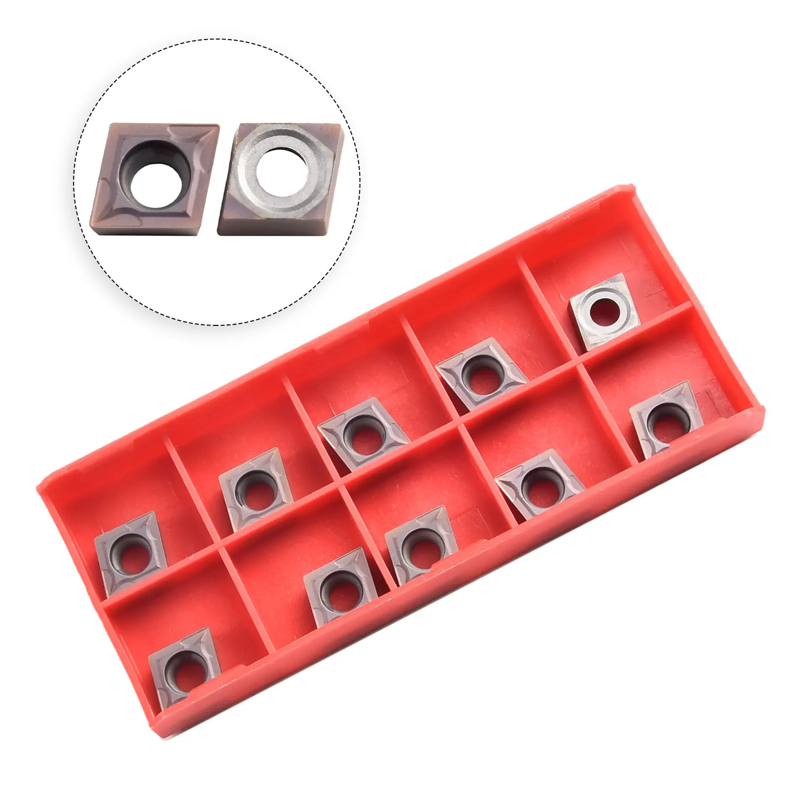 

Для больших инструментов для обрезки, детали CCMT09T308, твердосплавные вставки, токарный инструмент для лезвий VP15TF, 10 шт., 3222, аксессуары, твердосплавные вставки CCMT