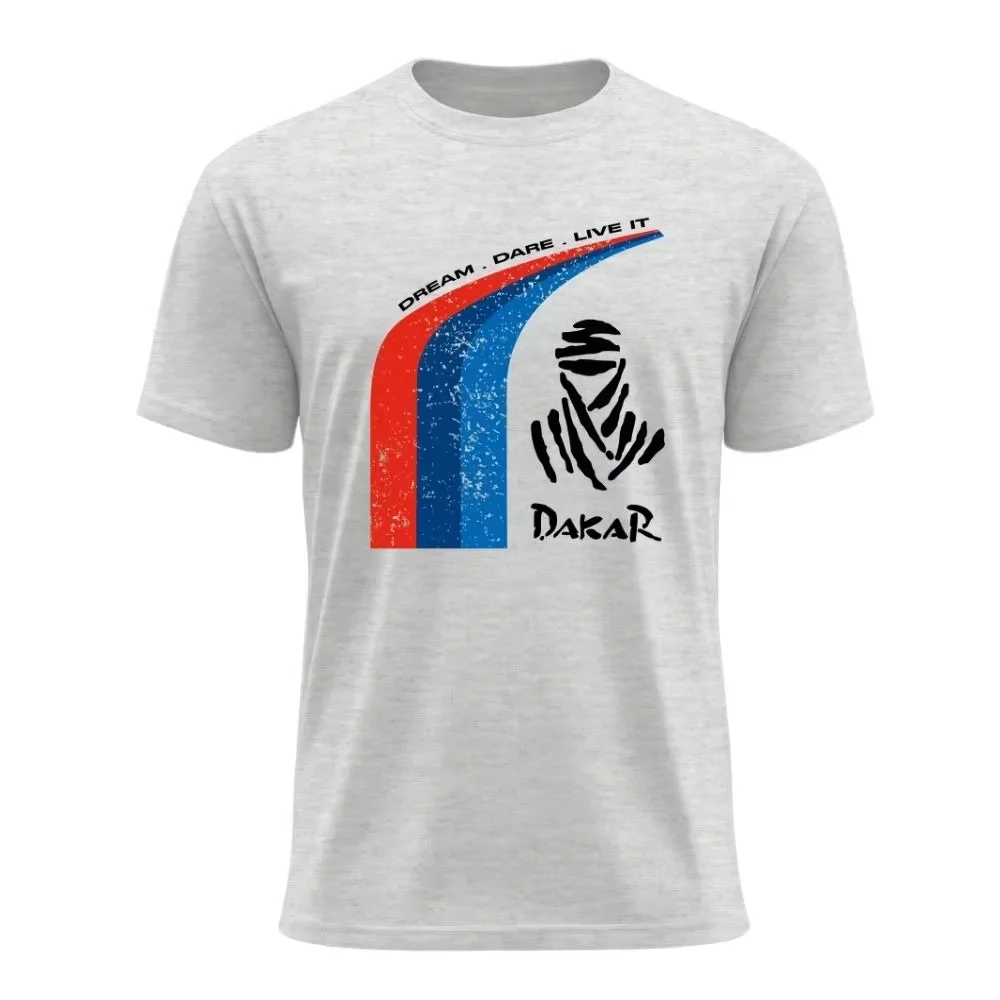 2026 New Dakar Rally Vintage Off-road Racing Mummy Rider Print Crew Neck Short Sleeve T Shirt