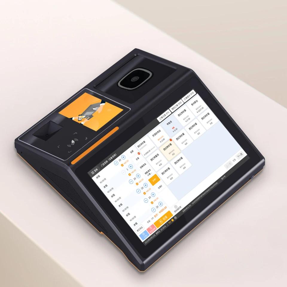Intelligent Dual-Screen Android Cash Register for Restaurants Manufacturers' Payment Kiosk Palm Vein Recognition Function 2GB