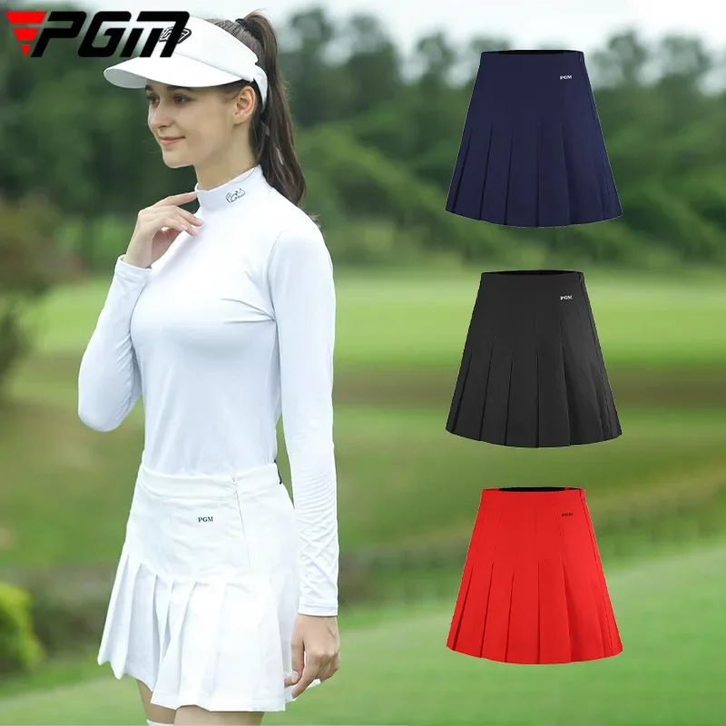 PGM donne Anti-esposizione a-line Golf gonne pieghettate femminile vita alta traspirante Golf Skorts estate elastico in vita Culottes