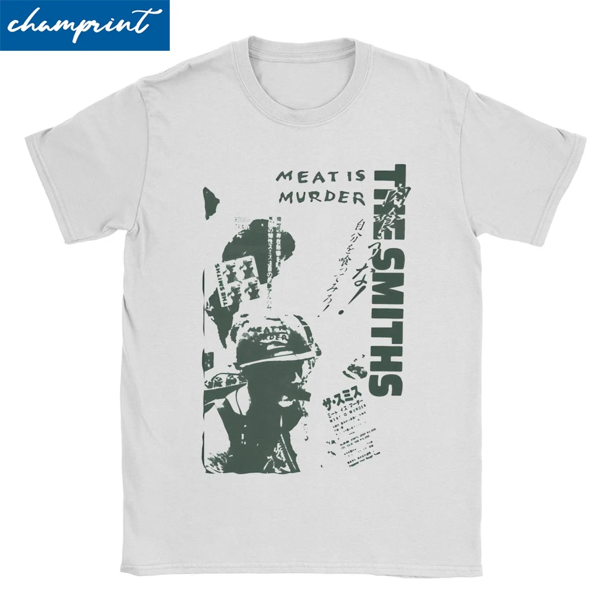 Leisure The Smiths Meat Is Murder T-Shirts Men Women Crewneck Pure Cotton T Shirt Indie Punk Rock Tees Birthday Present Clothes