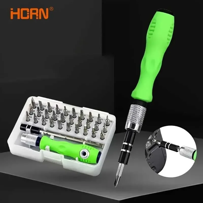 HORN 32 in 1 Precision Screwdriver Set Mini Magnetic Drill Bit Kit for Mobile And Camera Repair