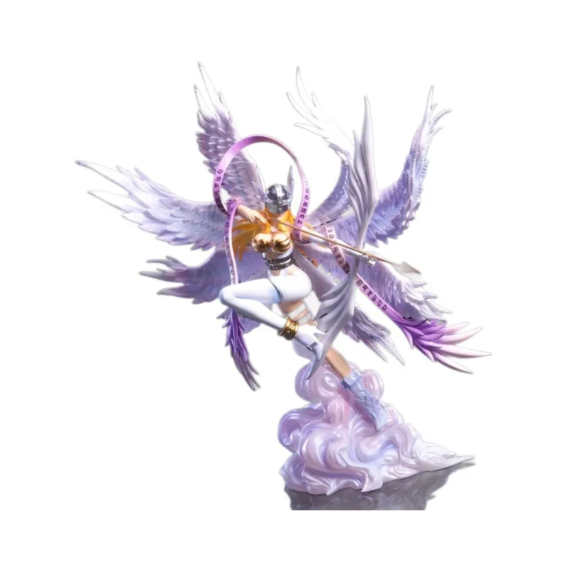 NEW 29cm Digimon Adventure Anime Figure Angewomon Yagami Hikari Childhood Goddess Exquisite Desktop Ornaments view 5