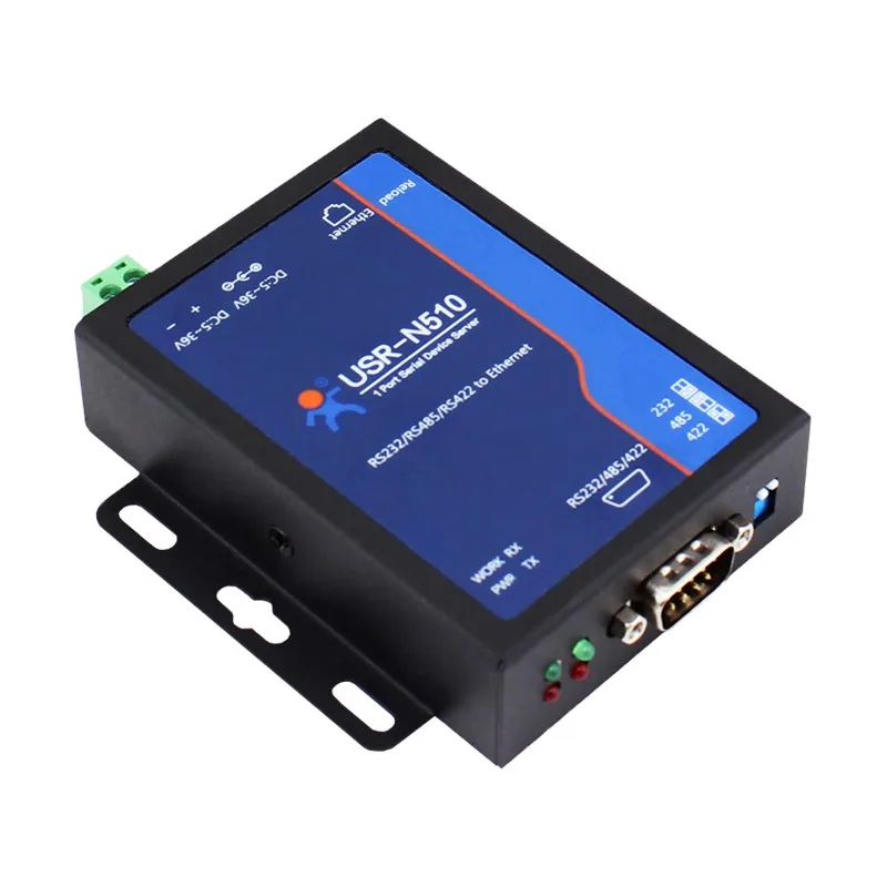 USR-N510 Serial to Ethernet Adapters RS232 RS485 RS422 to Ethernet Converters with Web Page DNS DHCP Function