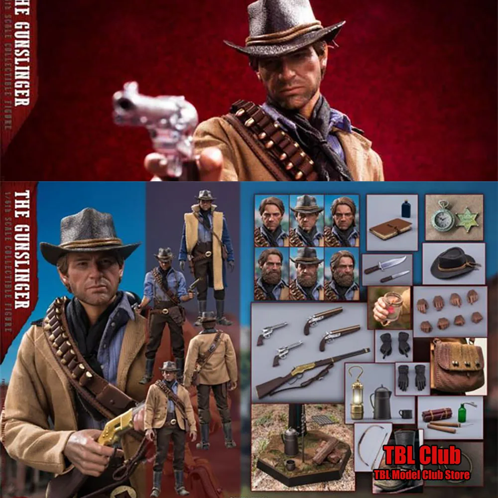 

In Stock LIMTOYS LIM008 1/6 Collectible Western Cowboy Arthur Action Figure with 2 Head Sculpt 12'' Male Soldier Full Set Model