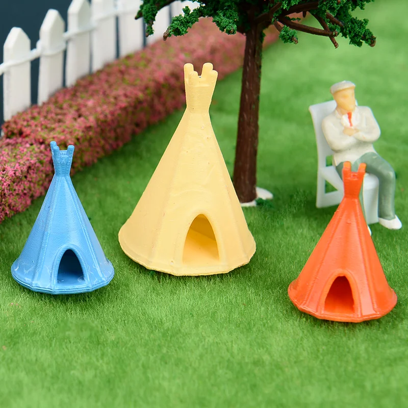 

Mini Conical Tent Scene Model Material Kids Climbing Fun Background Decor for Kindergarten Simulation Play Educational Toy