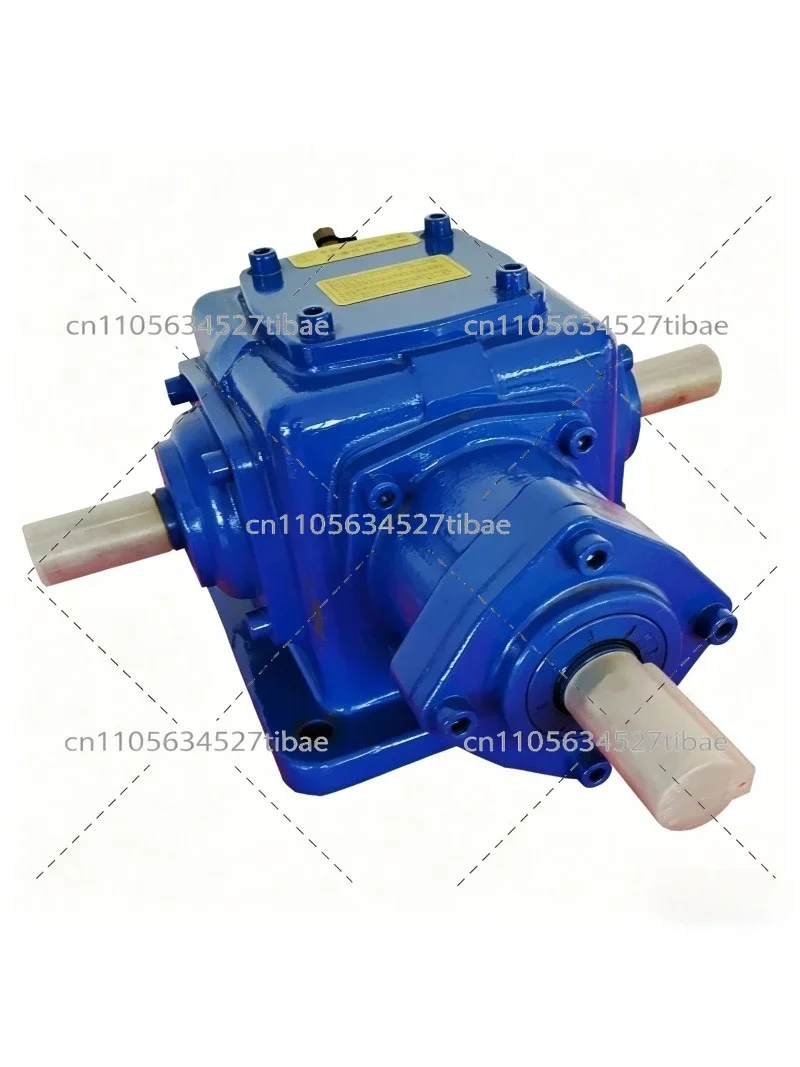 T Type Right Angle Gearbox 90 Degree Steering Gear Cross Shaft Bevel Gear Reducer Transmission
