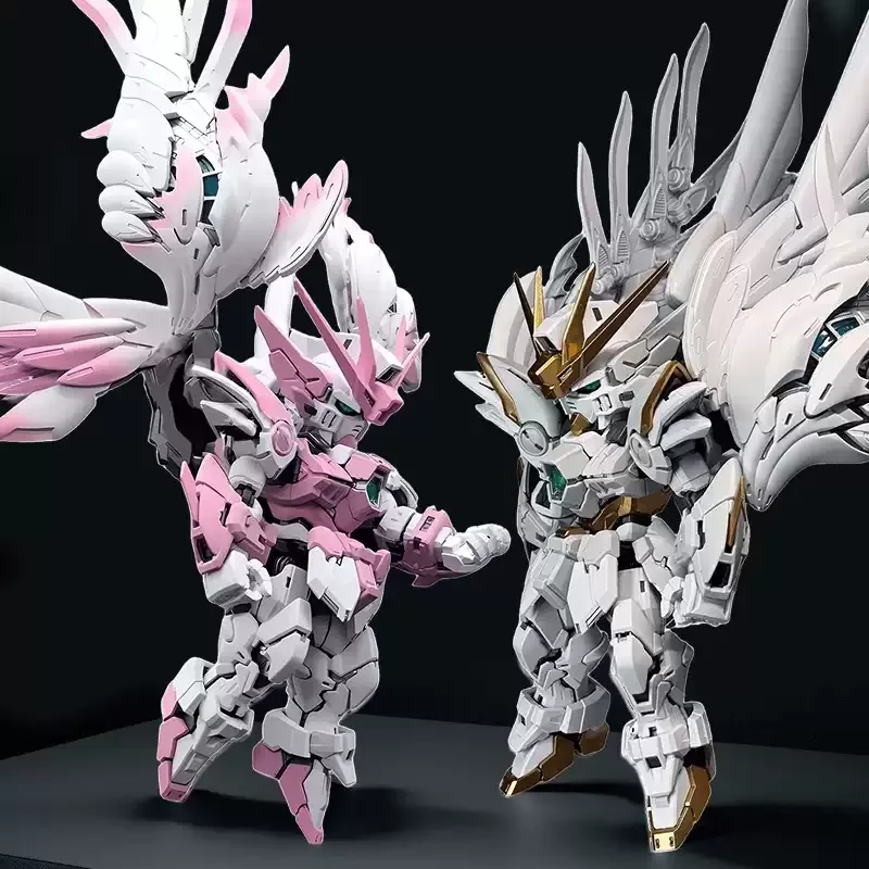 

Gl Mgsd Wing Zero Ew Snow White Version Angel Feather Drop Mech Assembly Model Kit Action Figure Decoration Doll Boy Toy Gift