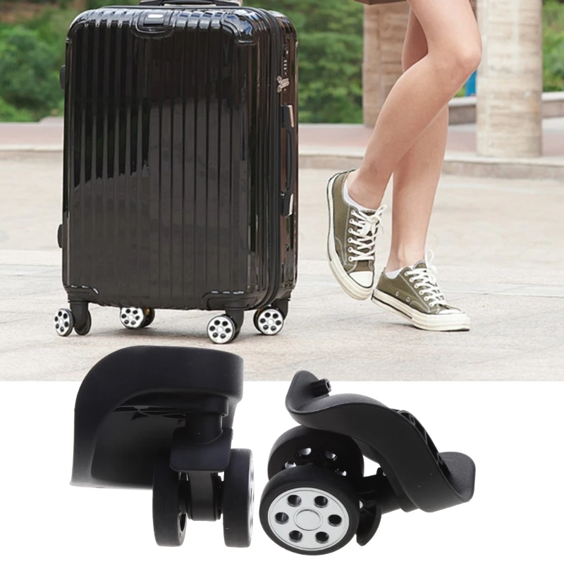 Luggage Wheel Luaggage Replacement Double Row Luggage Convenient Trolley Case Left & Right Dropship